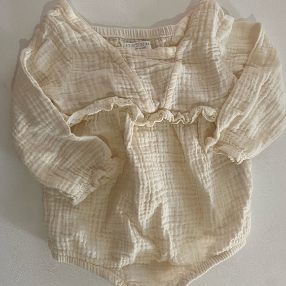 Grayson Mini Other - Grayson Cream Kids Bodysuit